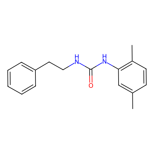 1-(2,5-Dimethylphenyl)-3-(2-phenylethyl)urea structure