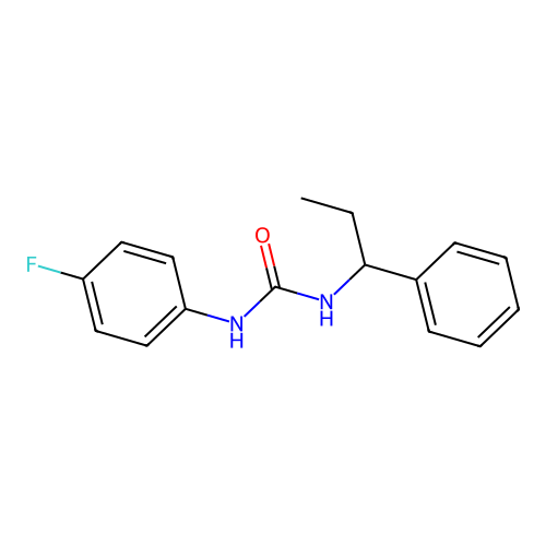 1-(4-Fluorophenyl)-3-(1-phenylpropyl)urea structure