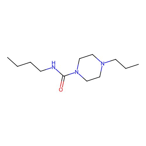 N-butyl-4-propylpiperazine-1-carboxamide structure