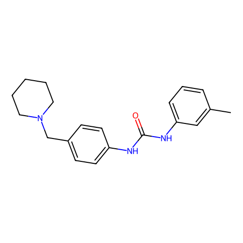 1-(3-Methylphenyl)-3-[4-(piperidin-1-ylmethyl)phenyl]urea structure