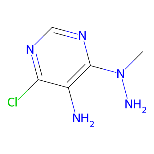 4-Chloro-6-(1-methylhydrazinyl)pyrimidin-5-amine structure