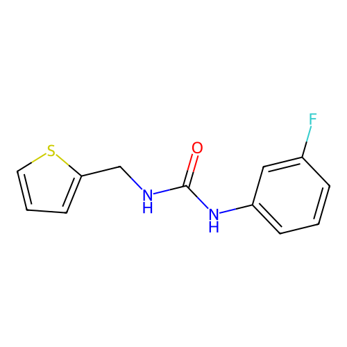 1-(3-Fluorophenyl)-3-(thiophen-2-ylmethyl)urea structure