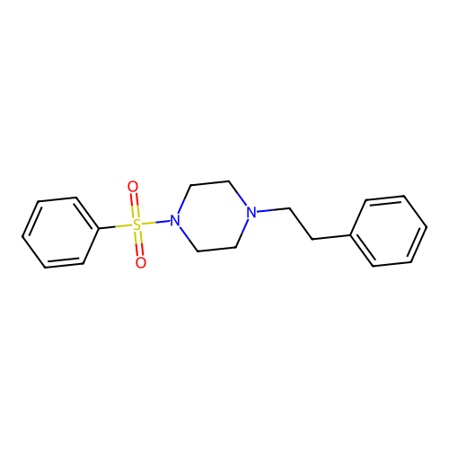 1-(2-Phenylethyl)-4-(phenylsulfonyl)piperazine structure