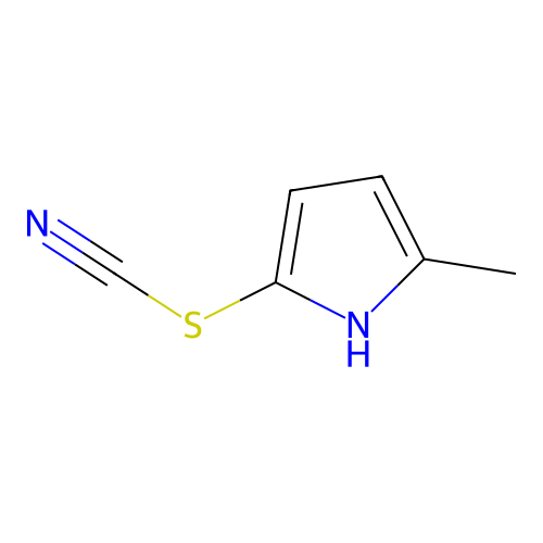 (5-methyl-1H-pyrrol-2-yl) thiocyanate structure