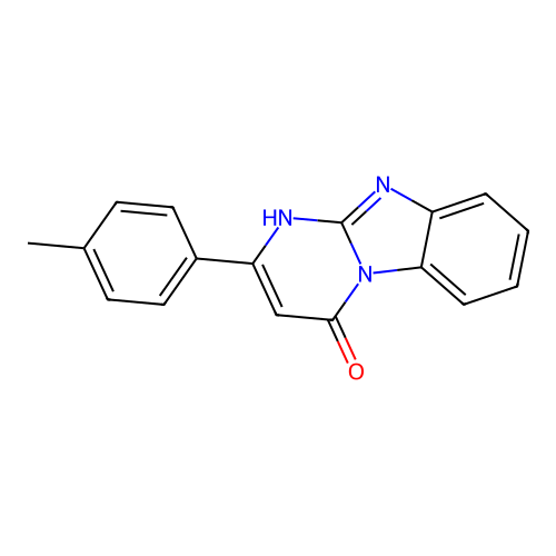 2-(4-methylphenyl)pyrimido[1,2-a]benzimidazol-4(1H)-one structure