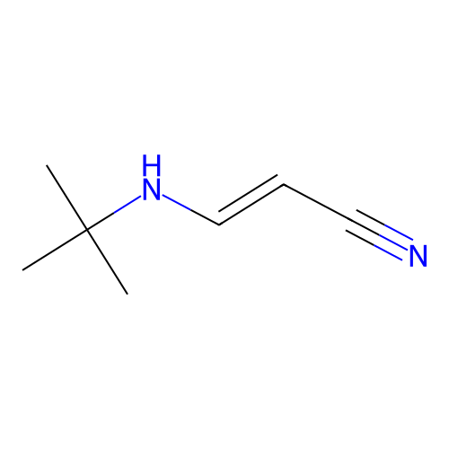 3-(Tert-butylamino)prop-2-enenitrile structure