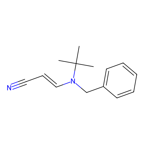 3-[Benzyl(tert-butyl)amino]prop-2-enenitrile structure