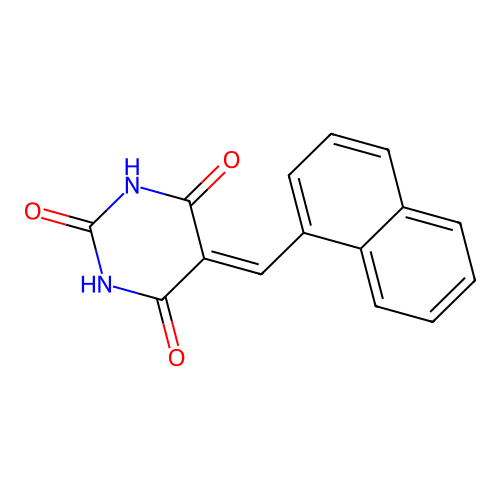 5-[(Naphthalen-1-YL)methylidene]-1,3-diazinane-2,4,6-trione structure