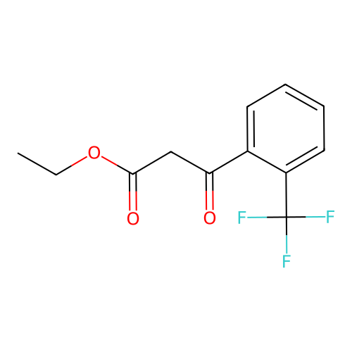 Ethyl 3-oxo-3-[2-(trifluoromethyl)phenyl]propanoate structure