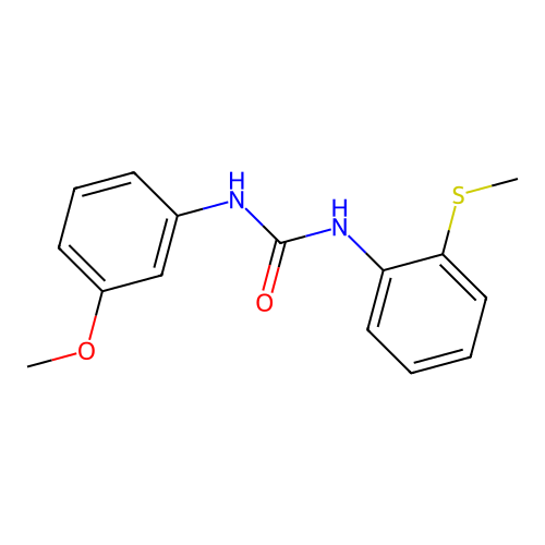 1-(3-Methoxyphenyl)-3-[2-(methylthio)phenyl]urea structure