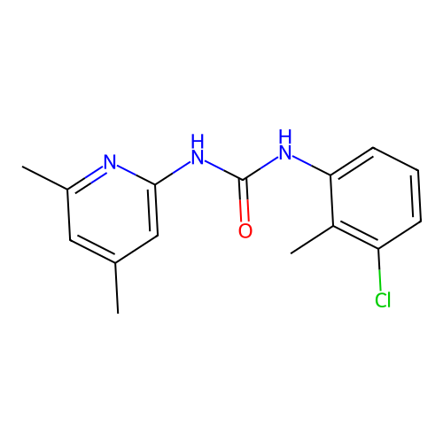 1-(3-Chloro-2-methylphenyl)-3-(4,6-dimethylpyridin-2-yl)urea structure