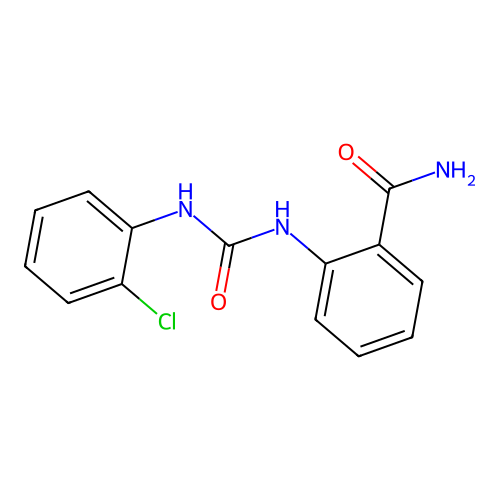 2-[(2-Chlorophenyl)carbamoylamino]benzamide structure