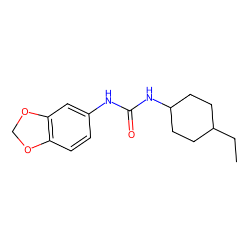 1-(1,3-Benzodioxol-5-yl)-3-(4-ethylcyclohexyl)urea structure