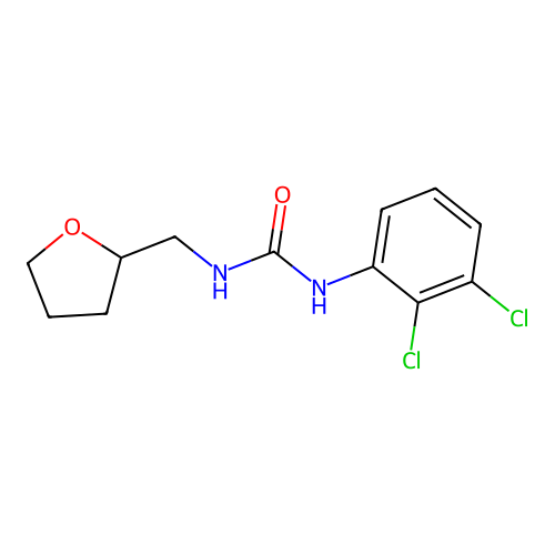 1-(2,3-Dichlorophenyl)-3-(oxolan-2-ylmethyl)urea structure