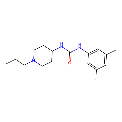 1-(3,5-Dimethylphenyl)-3-(1-propylpiperidin-4-yl)urea structure