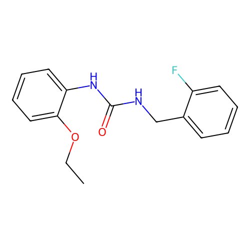 N-(2-ethoxyphenyl)-N'-(2-fluorobenzyl)urea structure