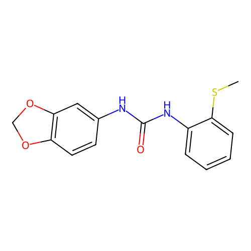 1-(1,3-Benzodioxol-5-yl)-3-(2-methylsulfanylphenyl)urea structure