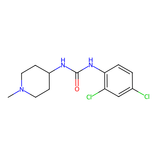 1-(2,4-Dichlorophenyl)-3-(1-methylpiperidin-4-yl)urea structure