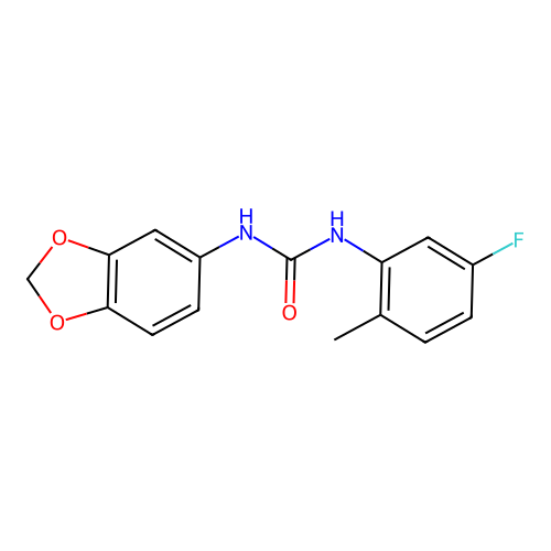 1-(1,3-Benzodioxol-5-yl)-3-(5-fluoro-2-methylphenyl)urea structure