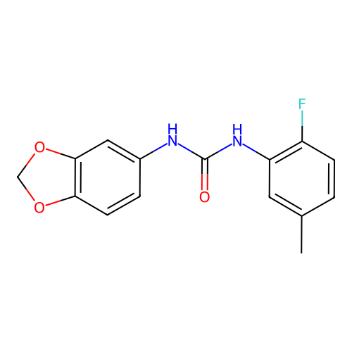 1-(1,3-Benzodioxol-5-yl)-3-(2-fluoro-5-methylphenyl)urea structure