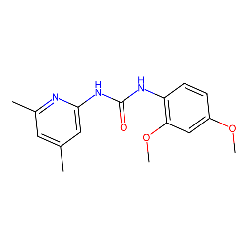 1-(2,4-Dimethoxyphenyl)-3-(4,6-dimethylpyridin-2-yl)urea structure