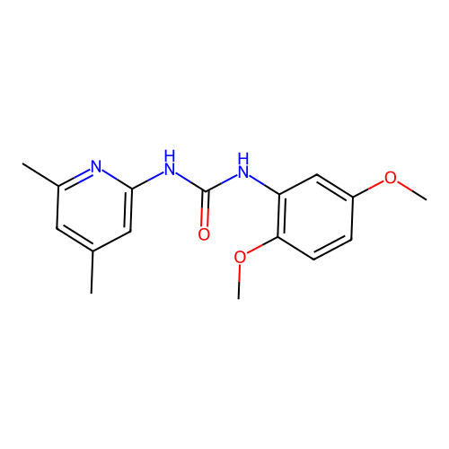 1-(2,5-Dimethoxyphenyl)-3-(4,6-dimethylpyridin-2-yl)urea structure