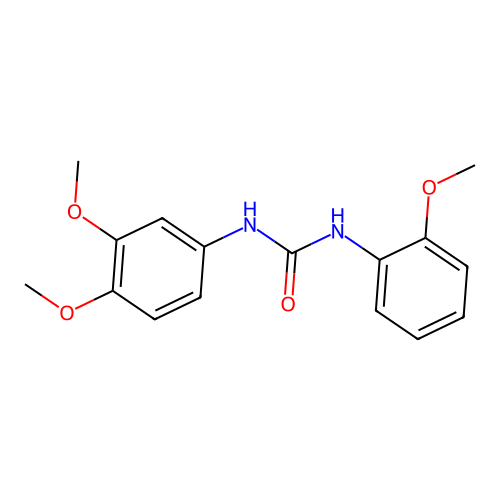 1-(3,4-Dimethoxyphenyl)-3-(2-methoxyphenyl)urea structure