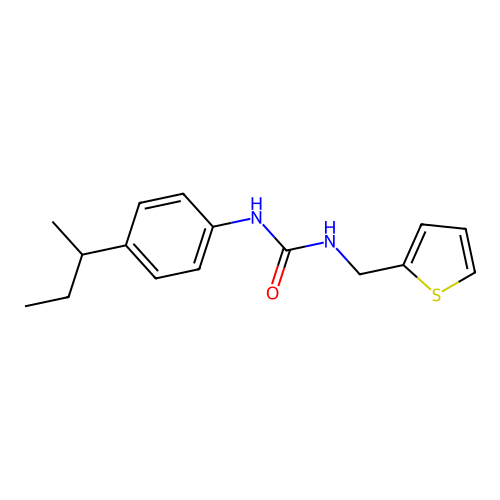 1-(4-Butan-2-ylphenyl)-3-(thiophen-2-ylmethyl)urea structure