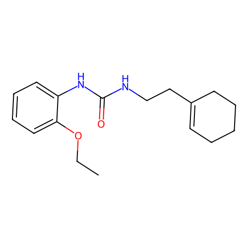1-[2-(Cyclohexen-1-yl)ethyl]-3-(2-ethoxyphenyl)urea structure