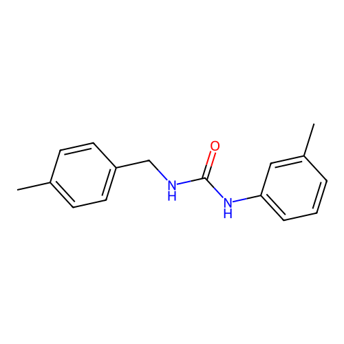 N-(4-methylbenzyl)-N'-(3-methylphenyl)urea structure