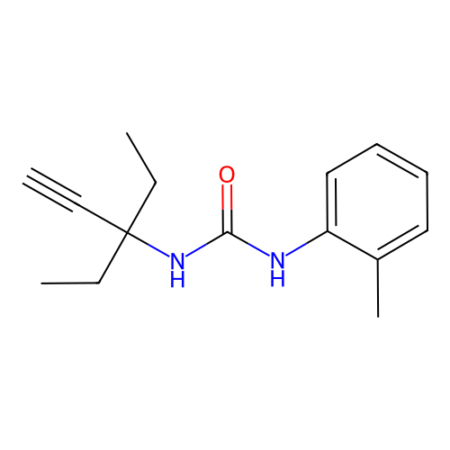 1-(3-Ethylpent-1-yn-3-yl)-3-(2-methylphenyl)urea structure