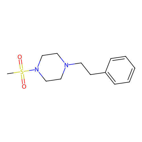 1-Methanesulfonyl-4-(2-phenylethyl)piperazine structure