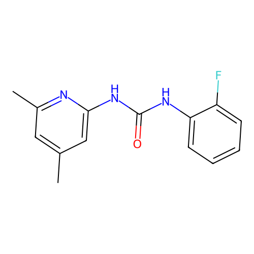 1-(4,6-Dimethylpyridin-2-yl)-3-(2-fluorophenyl)urea structure
