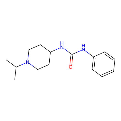 1-Phenyl-3-(1-propan-2-ylpiperidin-4-yl)urea structure