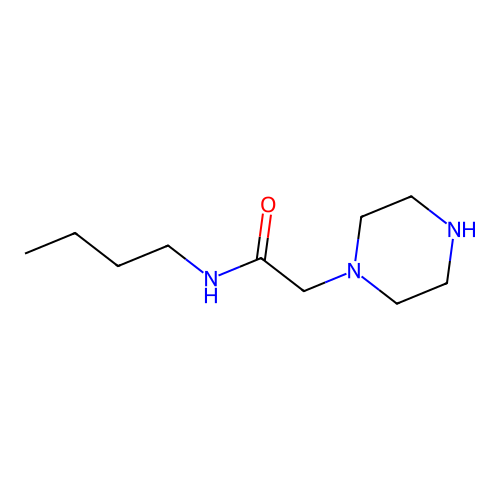 1-Piperazineacetamide, N-butyl- structure