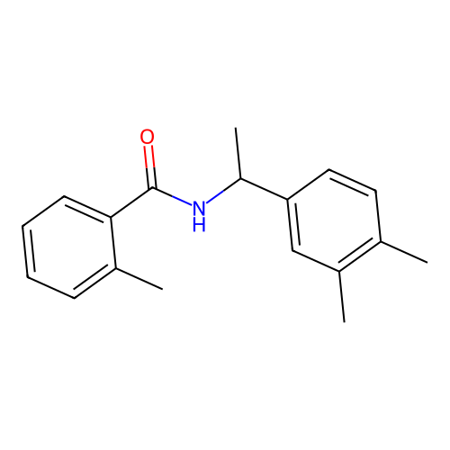N-[1-(3,4-dimethylphenyl)ethyl]-2-methylbenzamide structure
