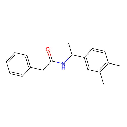 N-[1-(3,4-dimethylphenyl)ethyl]-2-phenylacetamide structure
