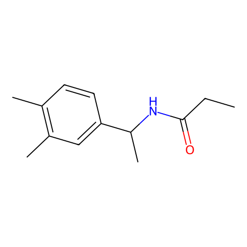 N-[1-(3,4-dimethylphenyl)ethyl]propanamide structure