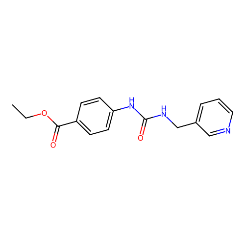 Ethyl 4-(3-(pyridin-3-ylmethyl)ureido)benzoate structure