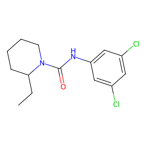 N-(3,5-dichlorophenyl)-2-ethylpiperidine-1-carboxamide structure