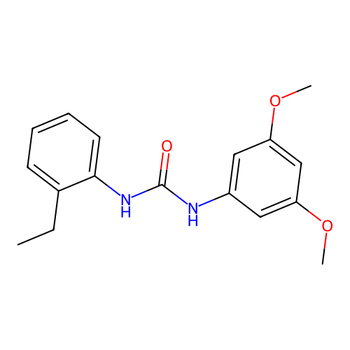 1-(3,5-Dimethoxyphenyl)-3-(2-ethylphenyl)urea structure