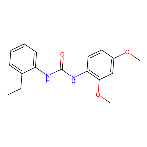 1-(2,4-Dimethoxyphenyl)-3-(2-ethylphenyl)urea structure