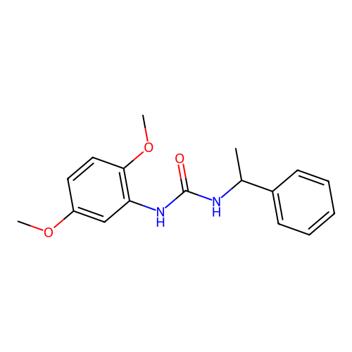 1-(2,5-Dimethoxyphenyl)-3-(1-phenylethyl)urea structure
