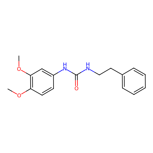 1-(3,4-Dimethoxyphenyl)-3-(2-phenylethyl)urea structure