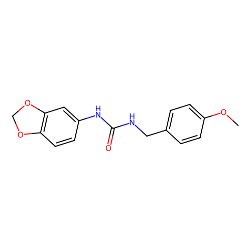 1-(1,3-Benzodioxol-5-yl)-3-[(4-methoxyphenyl)methyl]urea structure