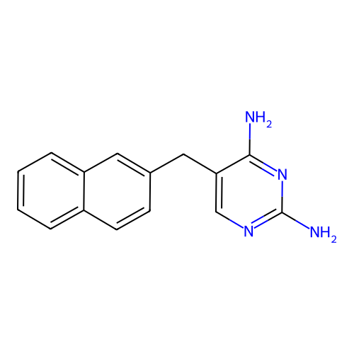 5-(Naphthalen-2-ylmethyl)pyrimidine-2,4-diamine structure