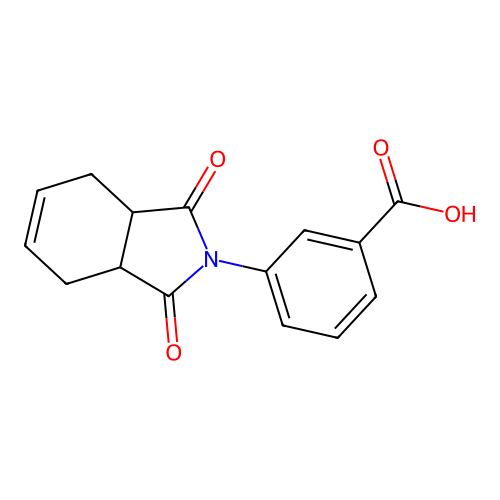 3-(1,3-dioxo-1,3,3a,4,7,7a-hexahydro-2H-isoindol-2-yl)benzoic acid structure