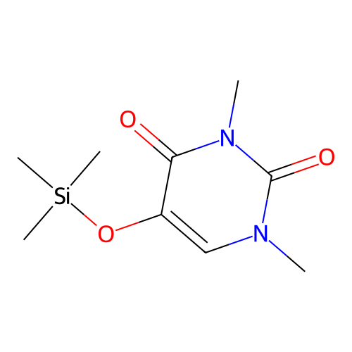 2,4(1H,3H)-Pyrimidinedione, 1,3-dimethyl-5-[(trimethylsilyl)oxy]- structure