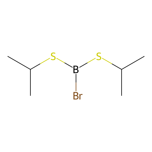Borane, bromobis((1-methylethyl)thio)- structure