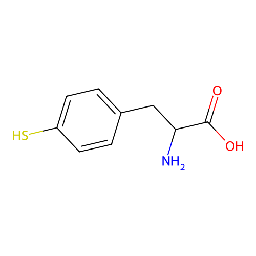 2-氨基-3-(4-巯基苯基)丙酸 structure